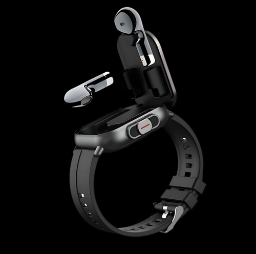 Montre Connectée 2-en-1 avec Écouteurs Intégrés